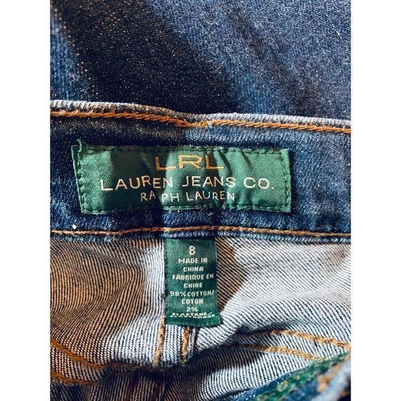 LRL Lauren Jeans Co. Ralph Lauren Women's Stretch Bootcut Denim Jeans Size 8 - Picture 4 of 5
